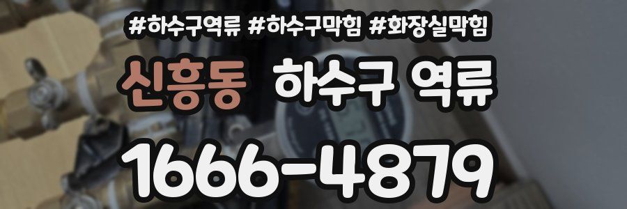 신흥동 하수구 역류