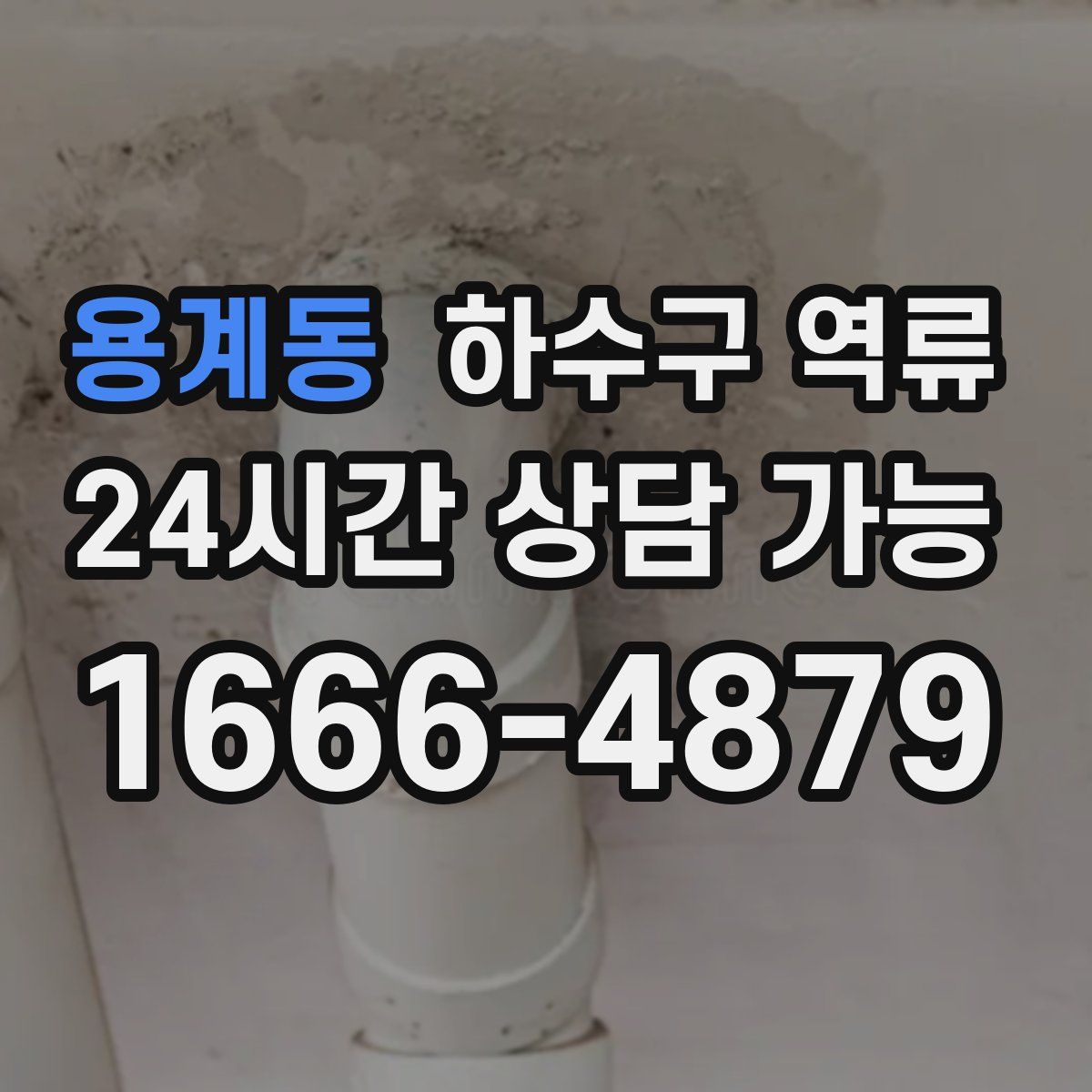 용계동 하수구 역류