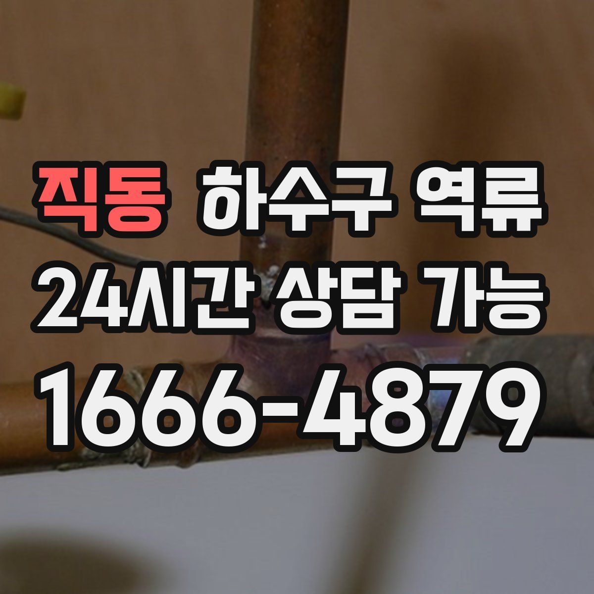 직동 하수구 역류