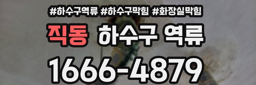 직동 하수구 역류