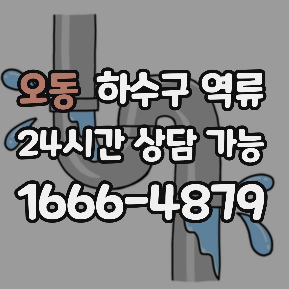 오동 하수구 역류