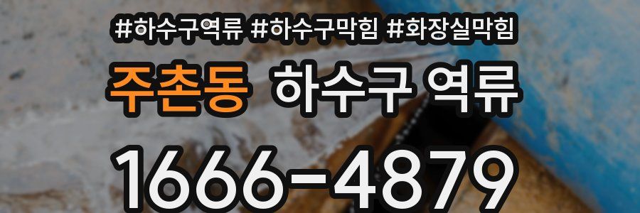 주촌동 하수구 역류