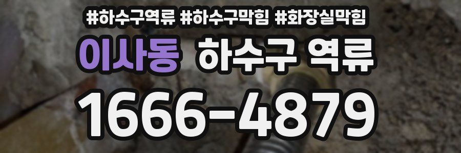 이사동 하수구 역류