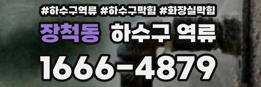 장척동 하수구 역류