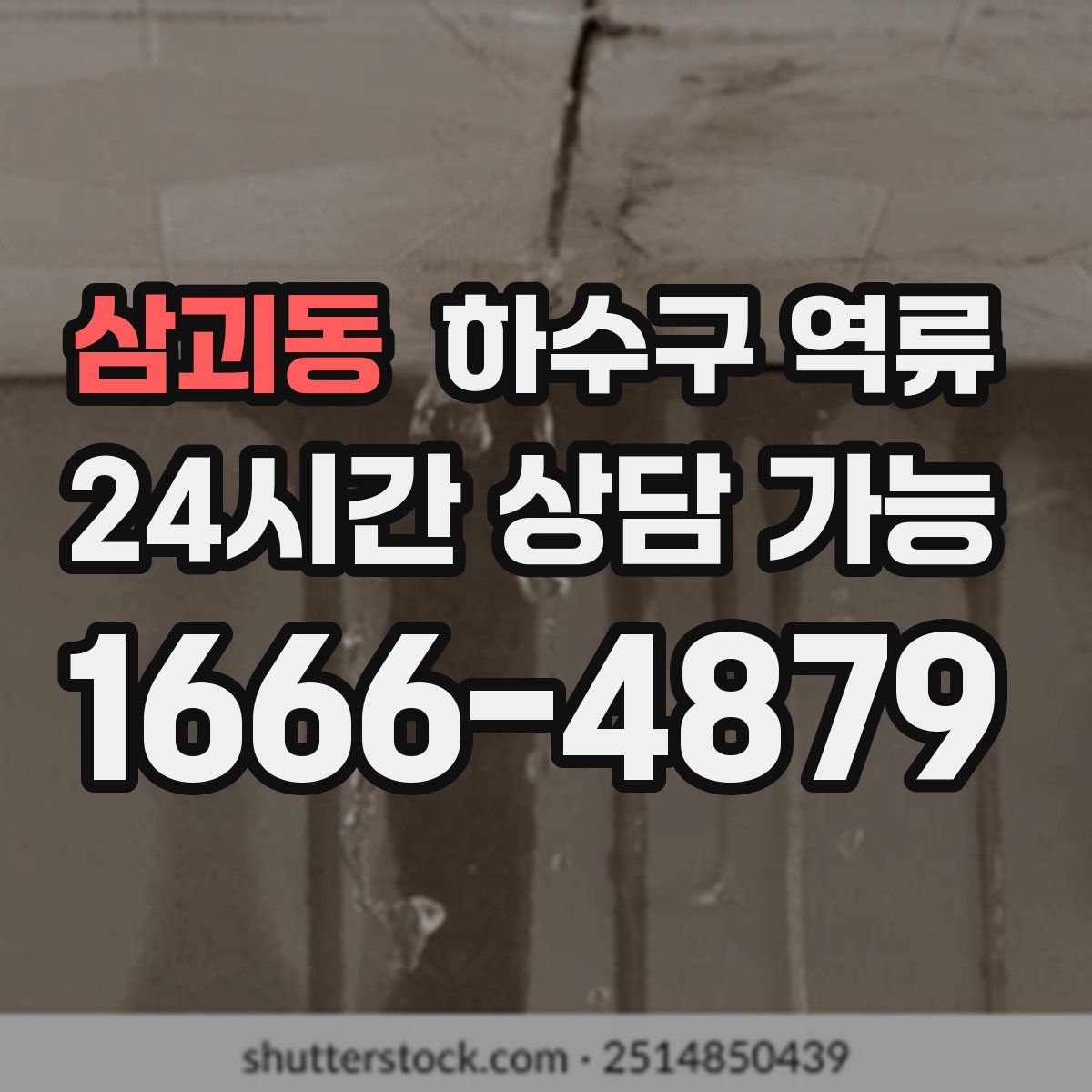 삼괴동 하수구 역류