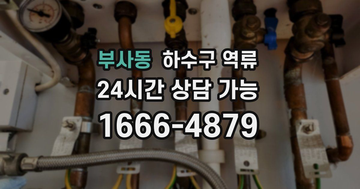 부사동 하수구 역류