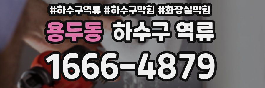 용두동 하수구 역류