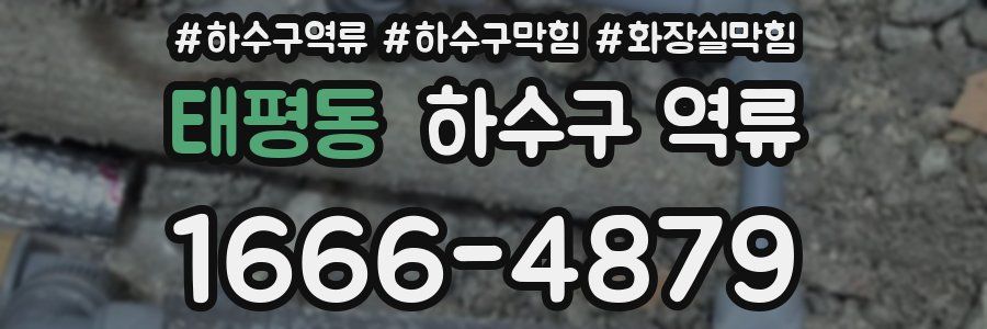 태평동 하수구 역류