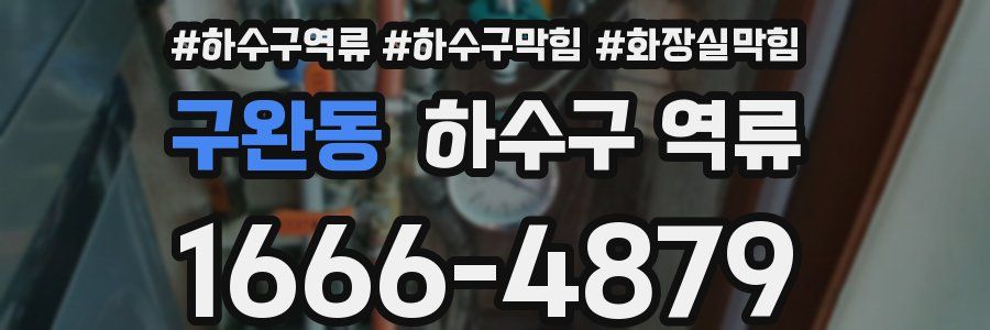 구완동 하수구 역류