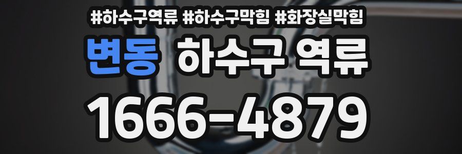 변동 하수구 역류