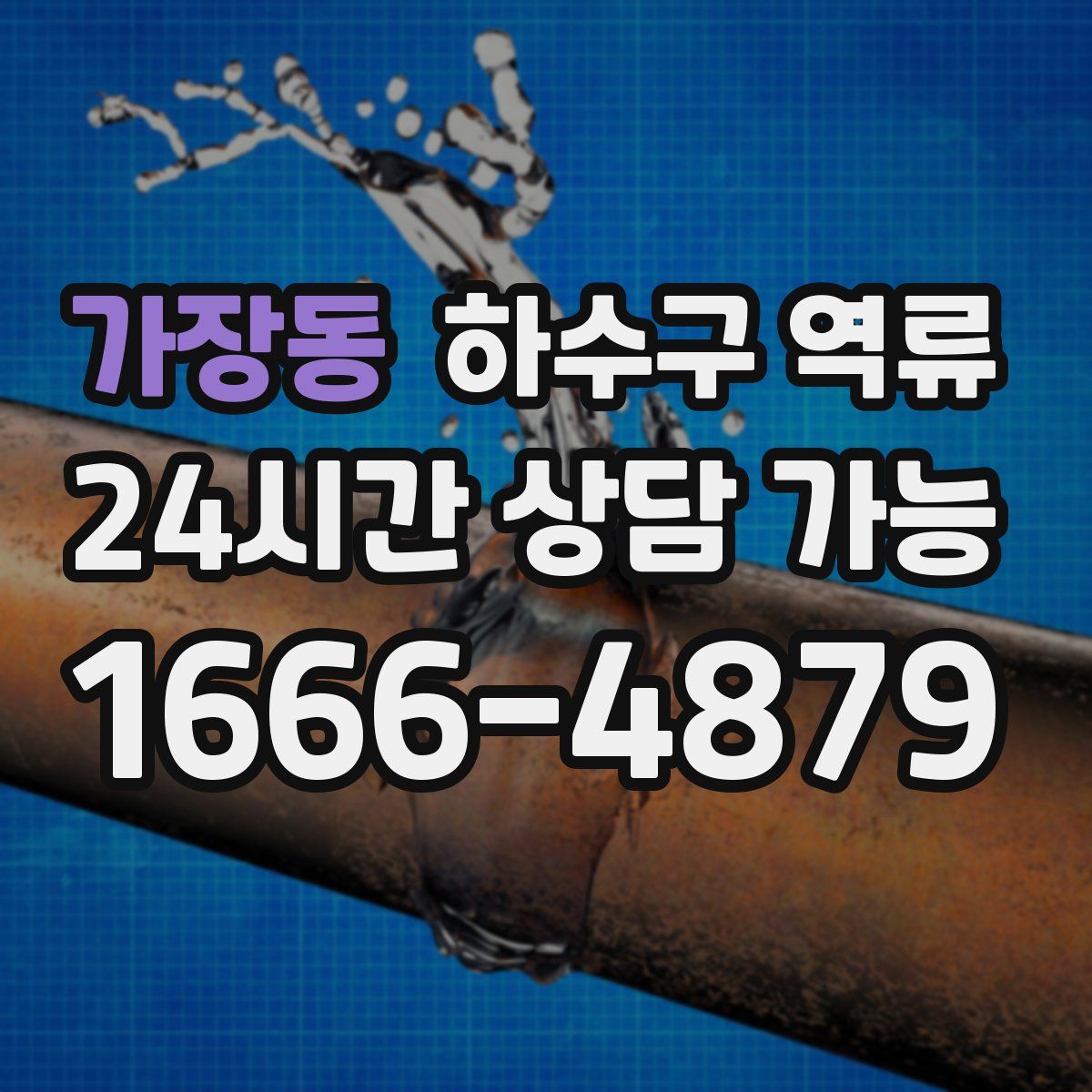 가장동 하수구 역류