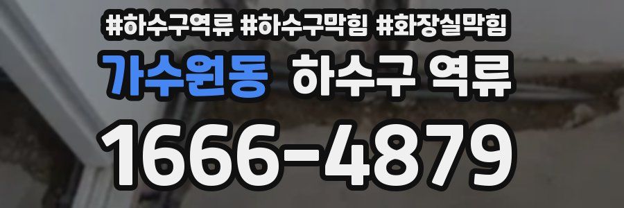 가수원동 하수구 역류