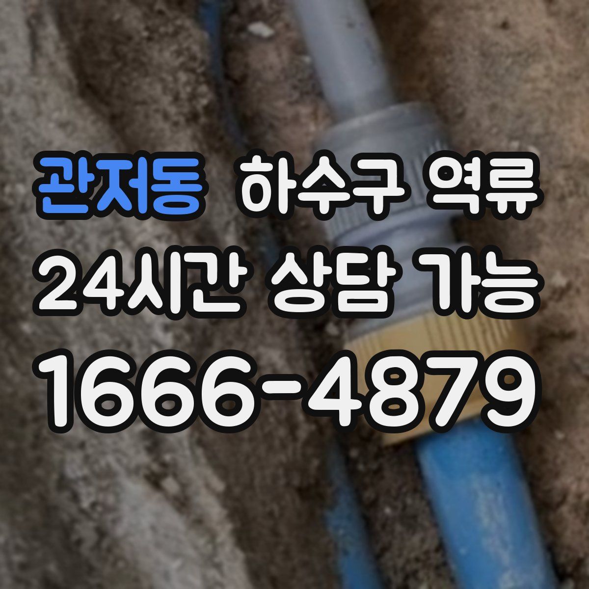 관저동 하수구 역류