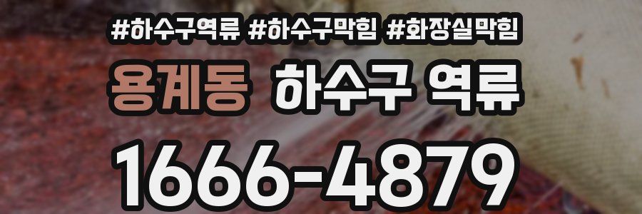 용계동 하수구 역류