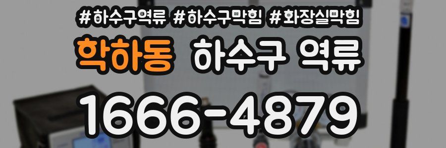 학하동 하수구 역류