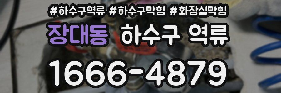 장대동 하수구 역류