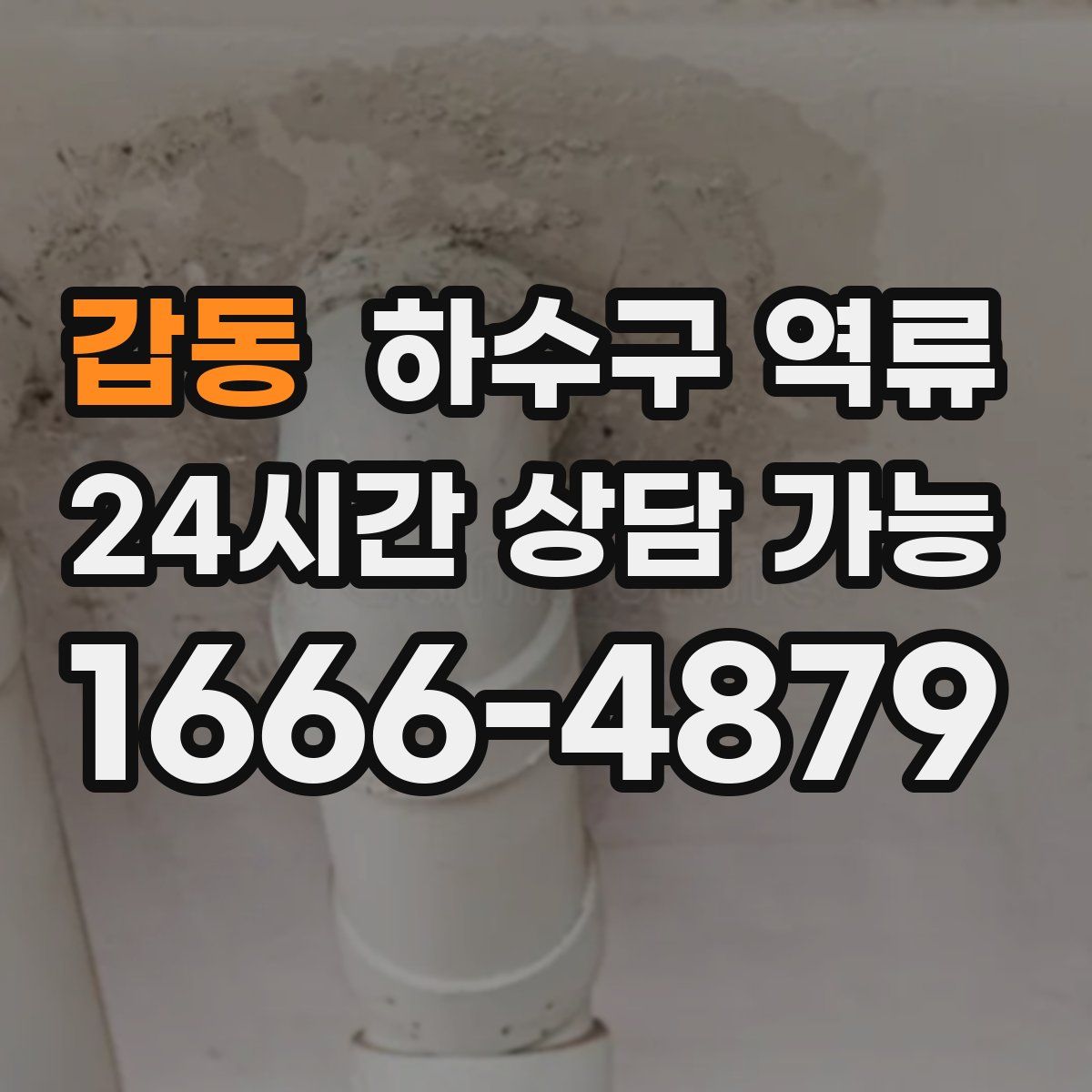 갑동 하수구 역류