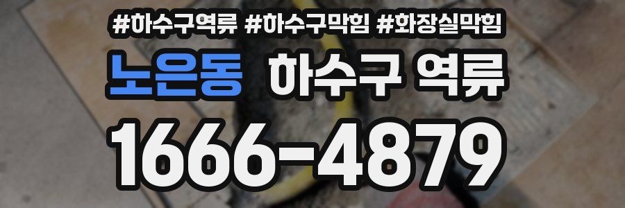 노은동 하수구 역류