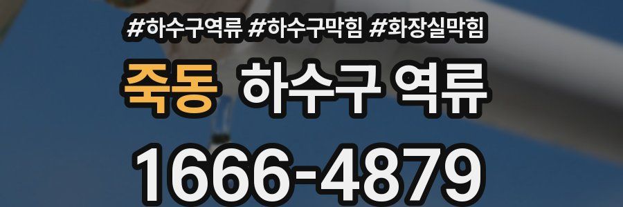 죽동 하수구 역류