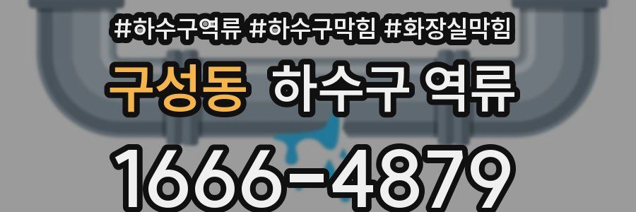 구성동 하수구 역류