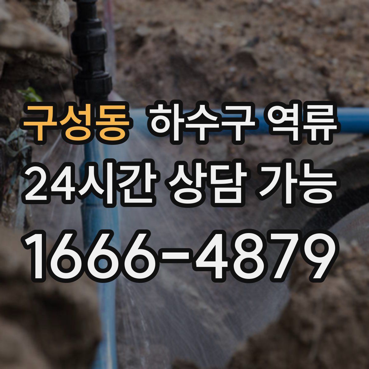 구성동 하수구 역류