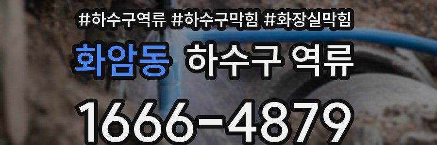 화암동 하수구 역류