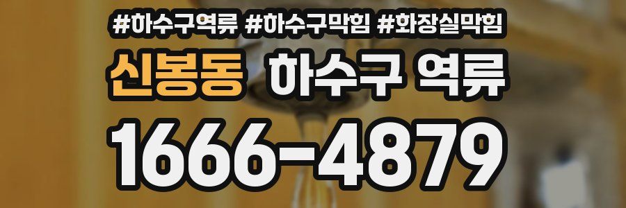 신봉동 하수구 역류