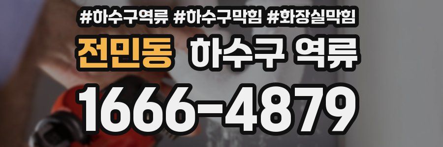 전민동 하수구 역류