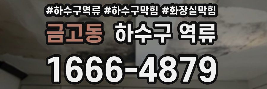 금고동 하수구 역류
