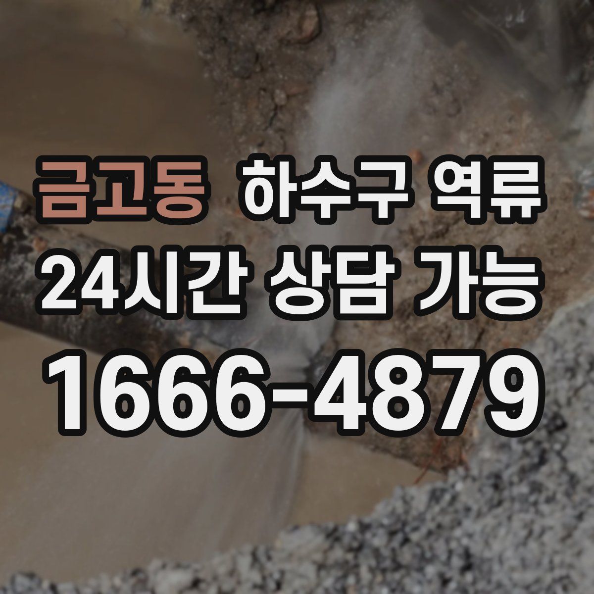 금고동 하수구 역류