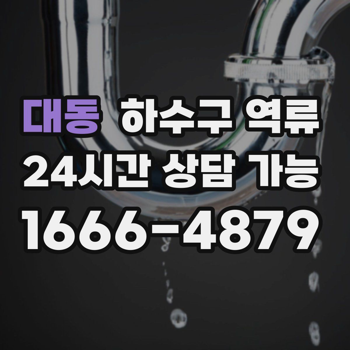 대동 하수구 역류