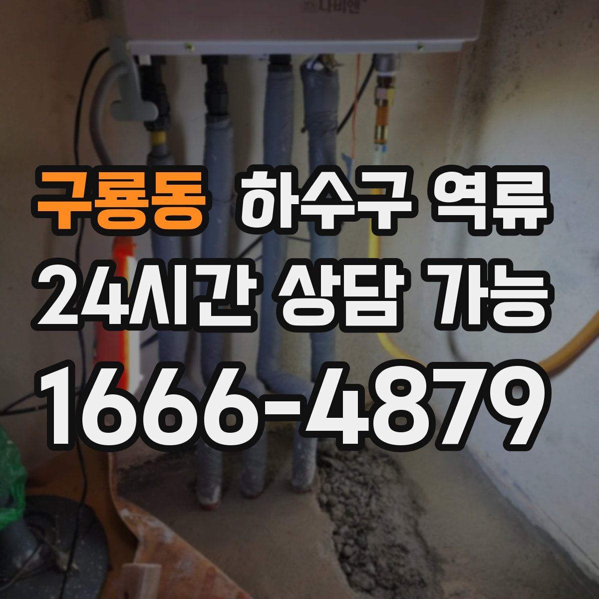 구룡동 하수구 역류