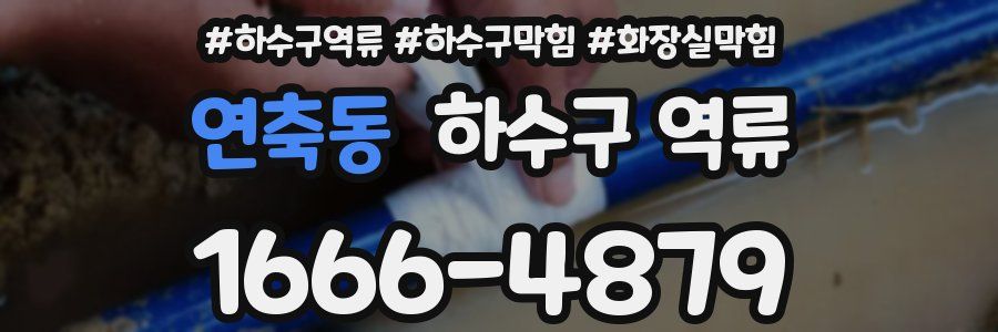 연축동 하수구 역류