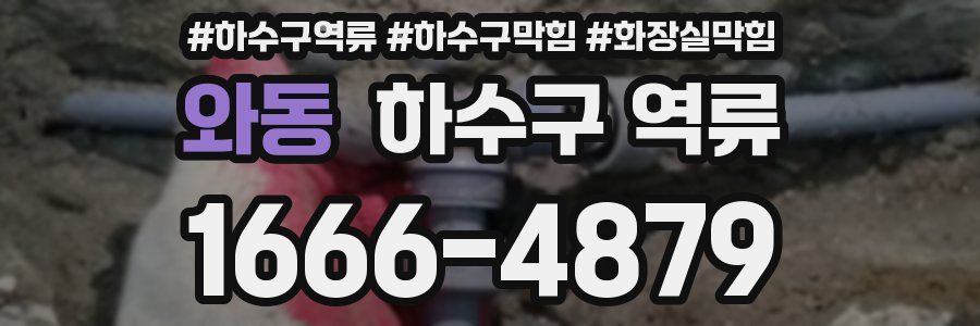 와동 하수구 역류