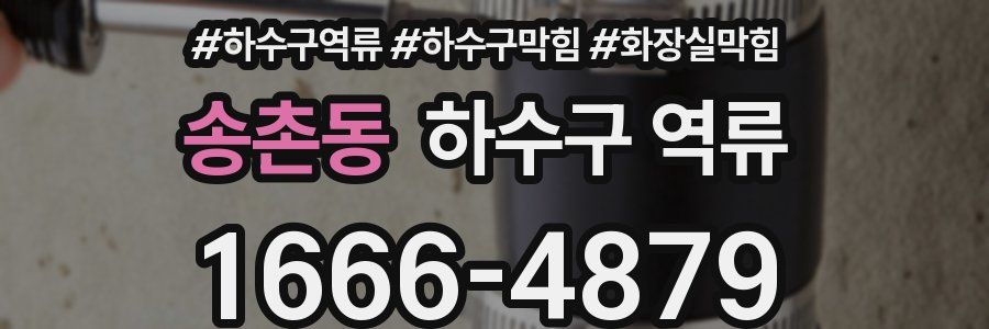 송촌동 하수구 역류