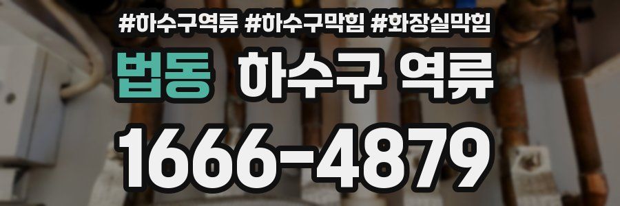 법동 하수구 역류