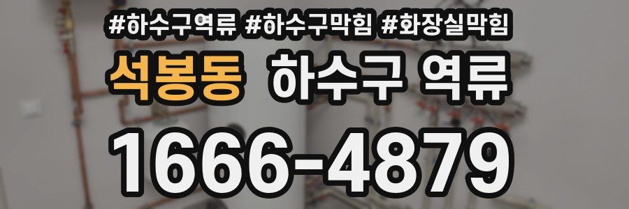 석봉동 하수구 역류