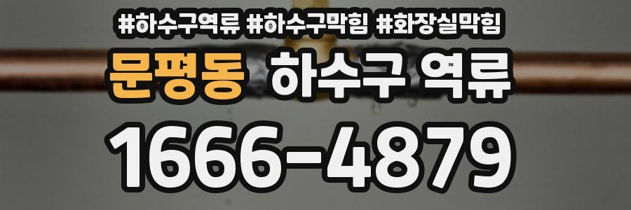 문평동 하수구 역류