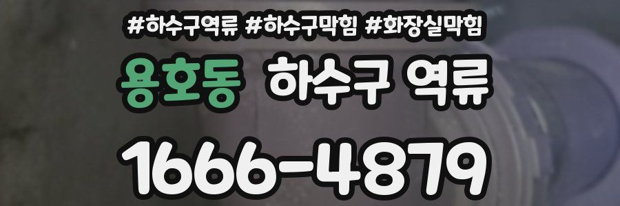 용호동 하수구 역류