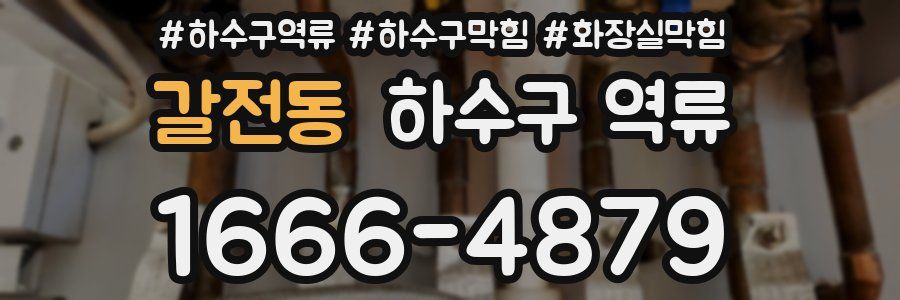 갈전동 하수구 역류