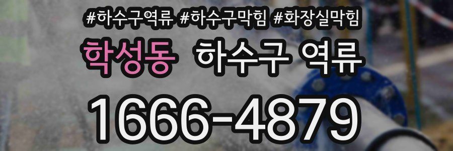 학성동 하수구 역류