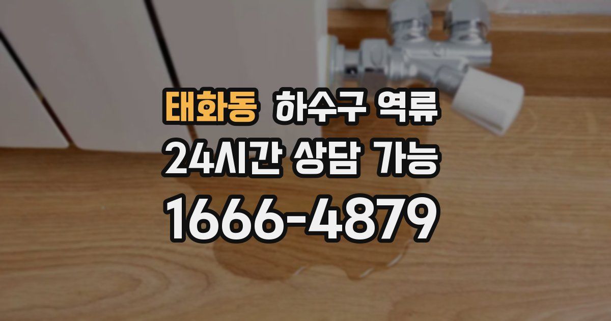 태화동 하수구 역류