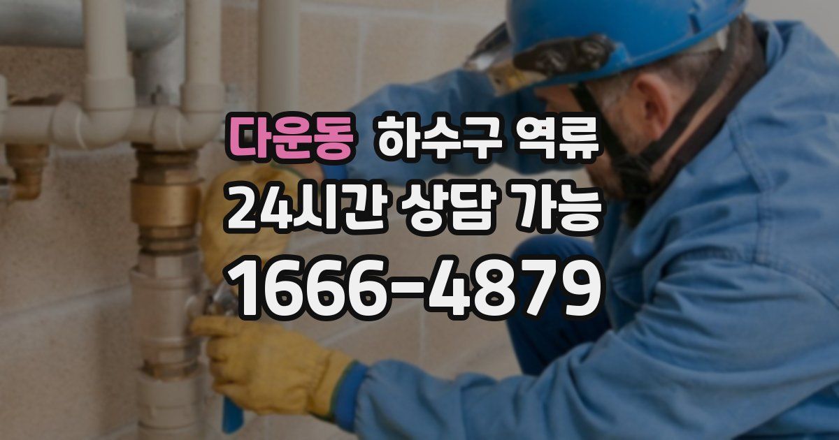 다운동 하수구 역류