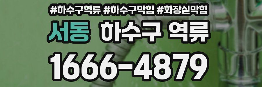 서동 하수구 역류