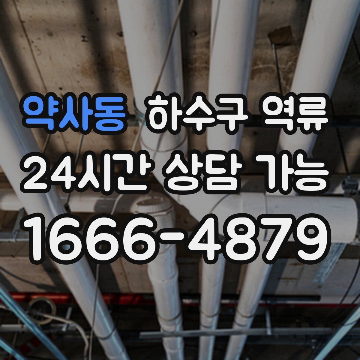 약사동 하수구 역류