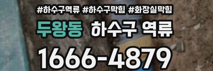 두왕동 하수구 역류