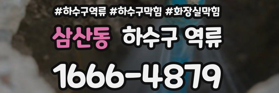 삼산동 하수구 역류