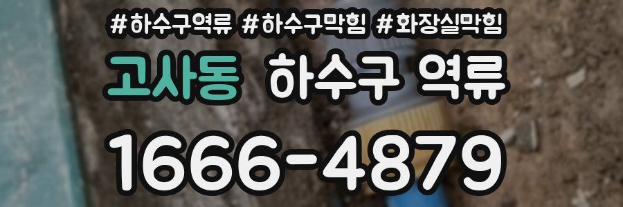 고사동 하수구 역류