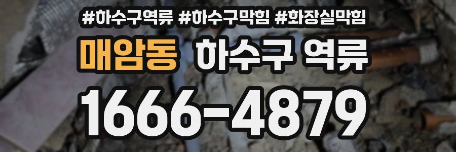 매암동 하수구 역류