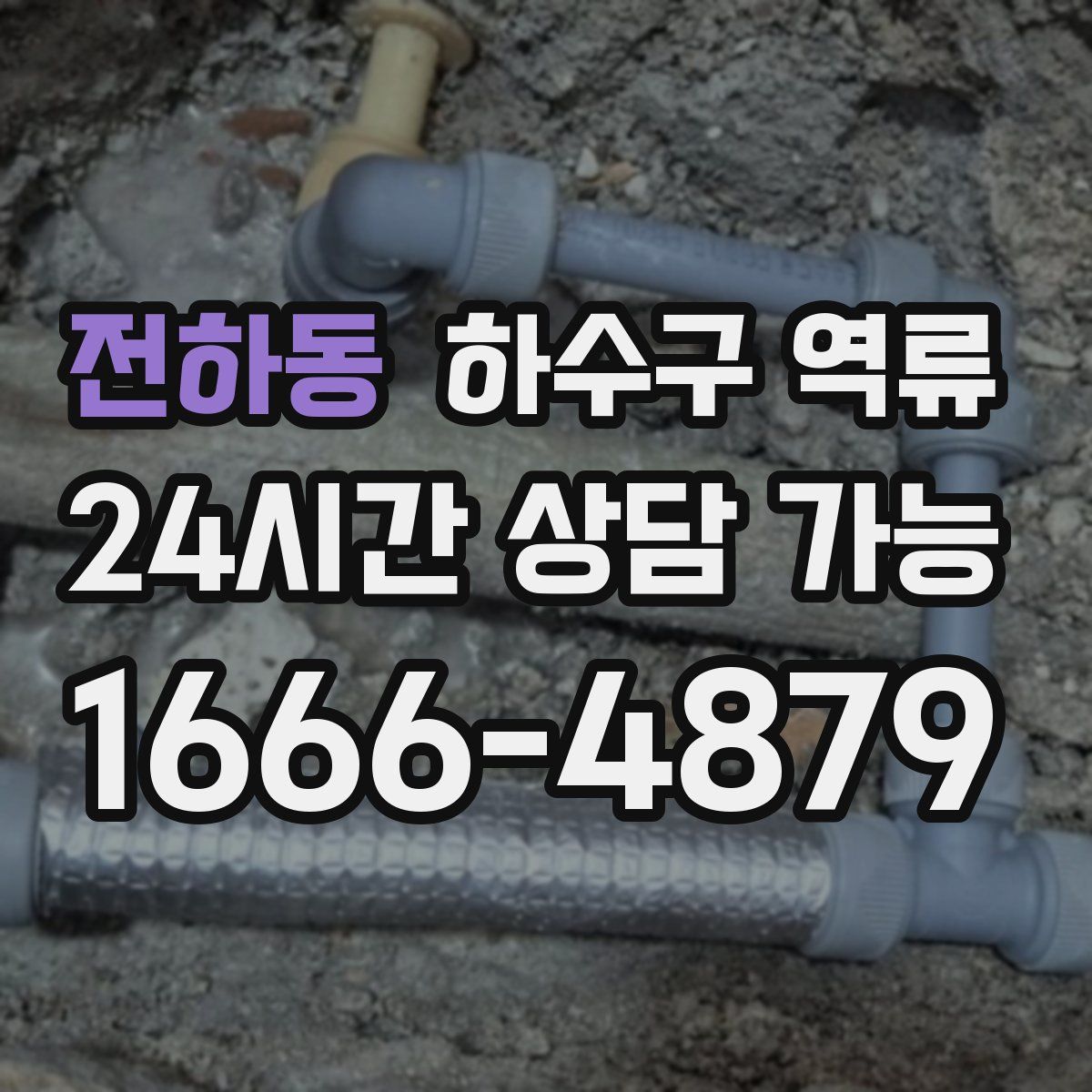 전하동 하수구 역류